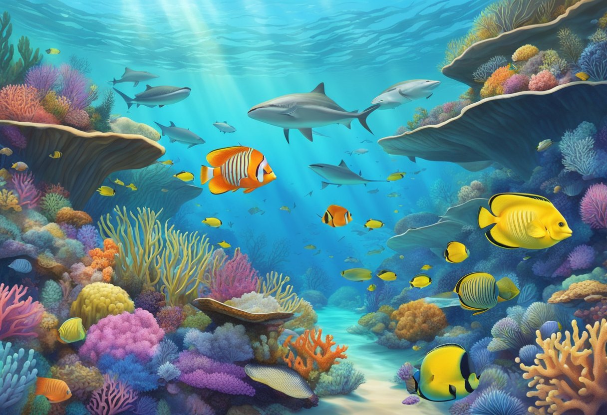 The Great barrier reef has about 1500 fish species